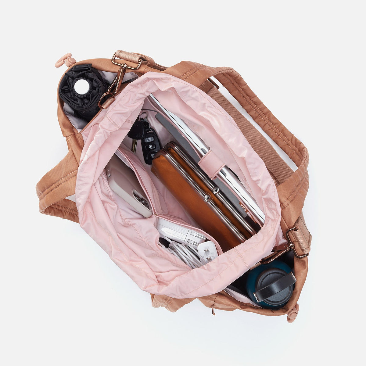 HOBO ALL IN ONE Tote in CaRefiber recycled nylon - Dune