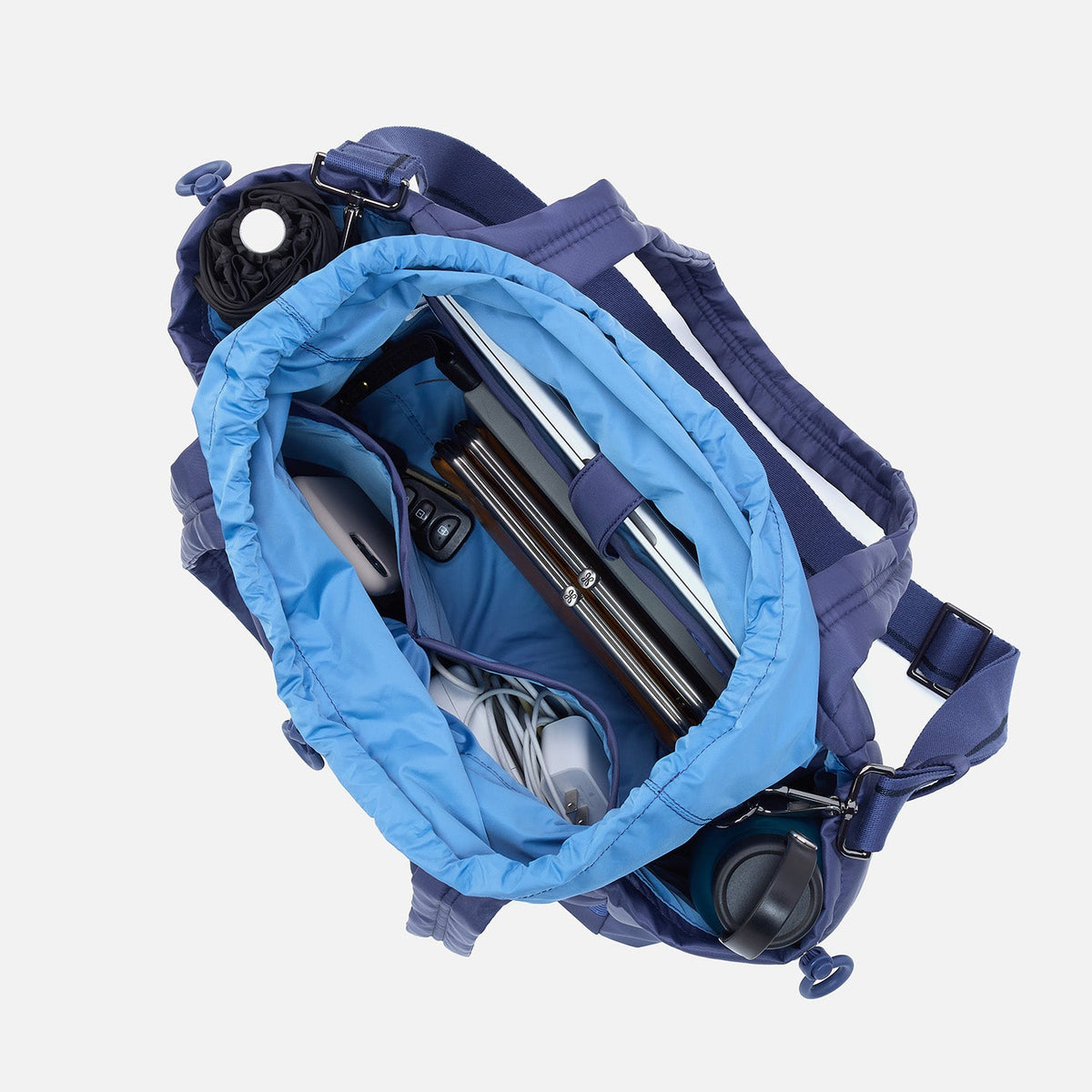HOBO ALL IN ONE Tote in CaRefiber recycled nylon - Ocean