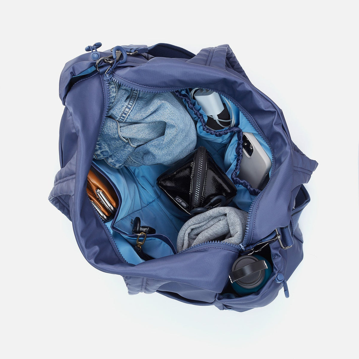 HOBO GET AWAY Duffle in CaRefiber recycled nylon - Ocean