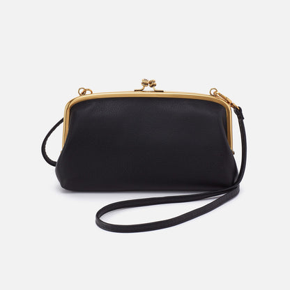 HOBO Cora Wallet Crossbody In Pebbled Leather - Black