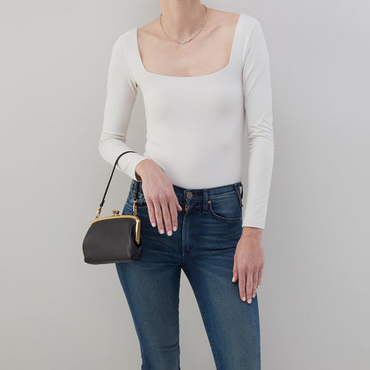 HOBO Cora Wallet Crossbody In Pebbled Leather - Black