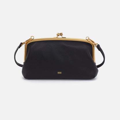 HOBO Cora Wallet Crossbody In Pebbled Leather - Black