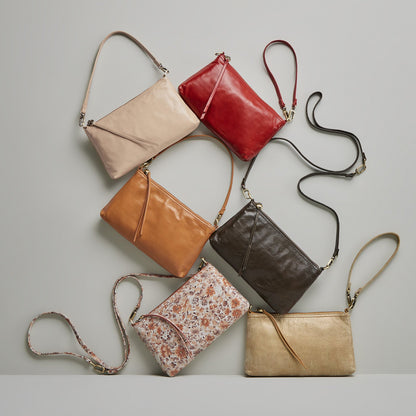 HOBO Darcy Crossbody In Polished Leather - Quartz