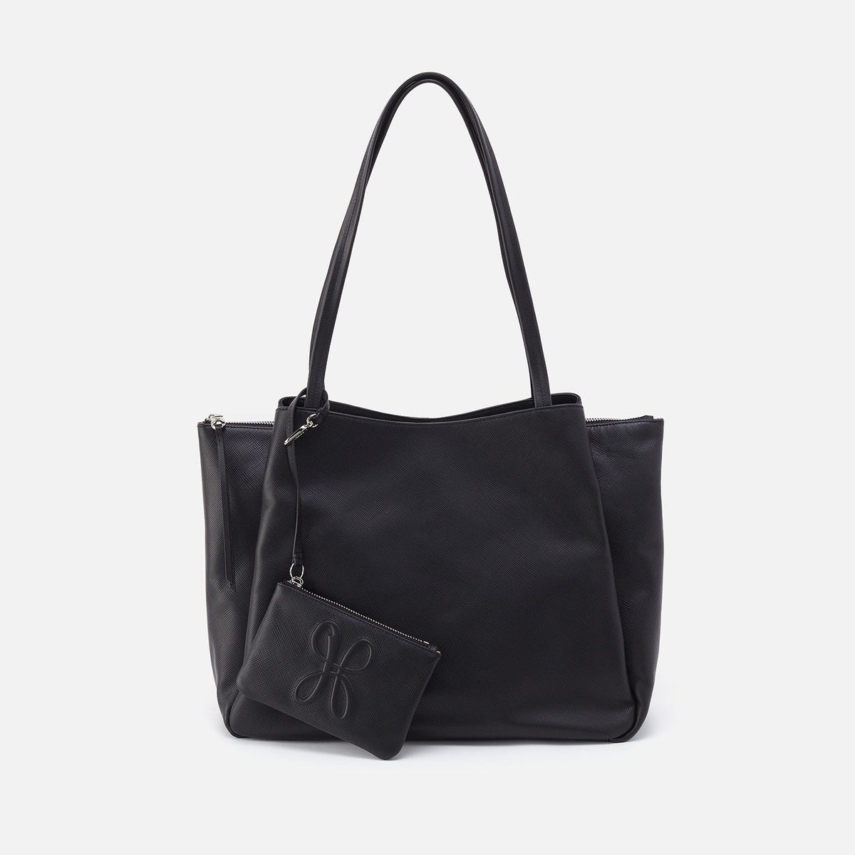 HOBO Essential Large Tote In Soft Saffiano Leather - Black
