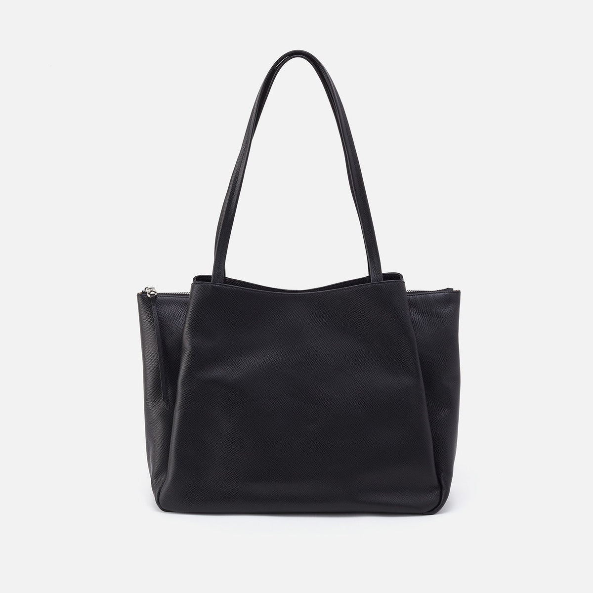 HOBO Essential Large Tote In Soft Saffiano Leather - Black