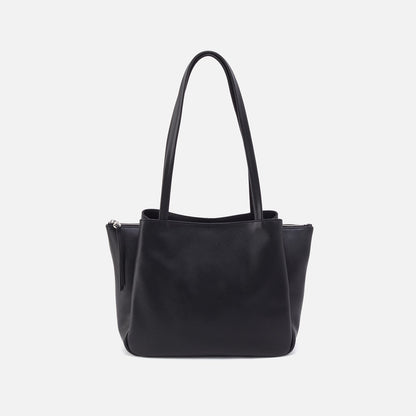 HOBO Essential Medium Tote In Soft Saffiano Leather - Black