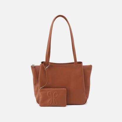 HOBO Essential Medium Tote In Soft Saffiano Leather - Lion