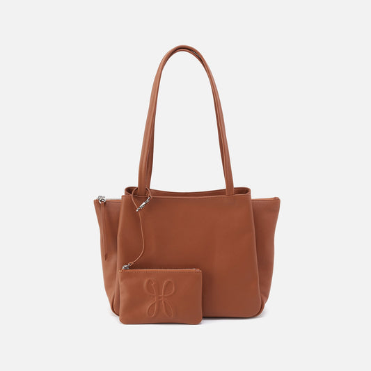 HOBO Essential Medium Tote In Soft Saffiano Leather - Lion