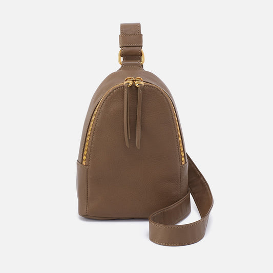 HOBO Fern Sling In Pebbled Leather - Dark Elm