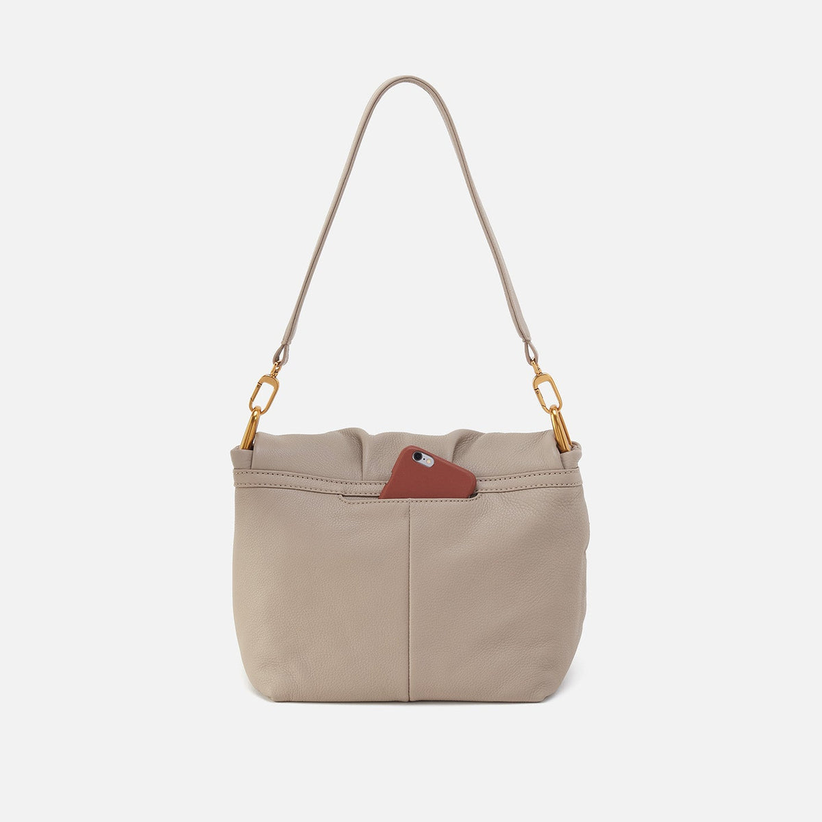 HOBO Harley Convertible Shoulder Bag In Pebbled Leather - Taupe