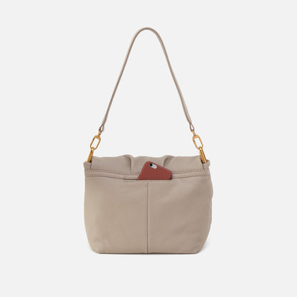 HOBO Harley Convertible Shoulder Bag In Pebbled Leather - Taupe