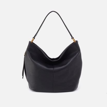 HOBO Harley Hobo In Pebbled Leather - Black
