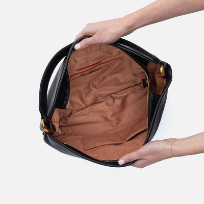 HOBO Harley Hobo In Pebbled Leather - Black
