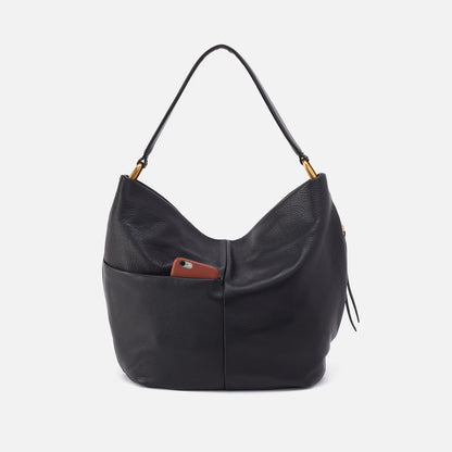 HOBO Harley Hobo In Pebbled Leather - Black