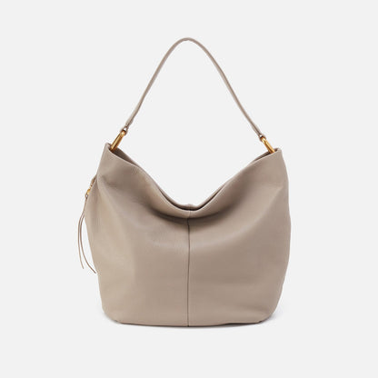 HOBO Harley Hobo In Pebbled Leather - Taupe