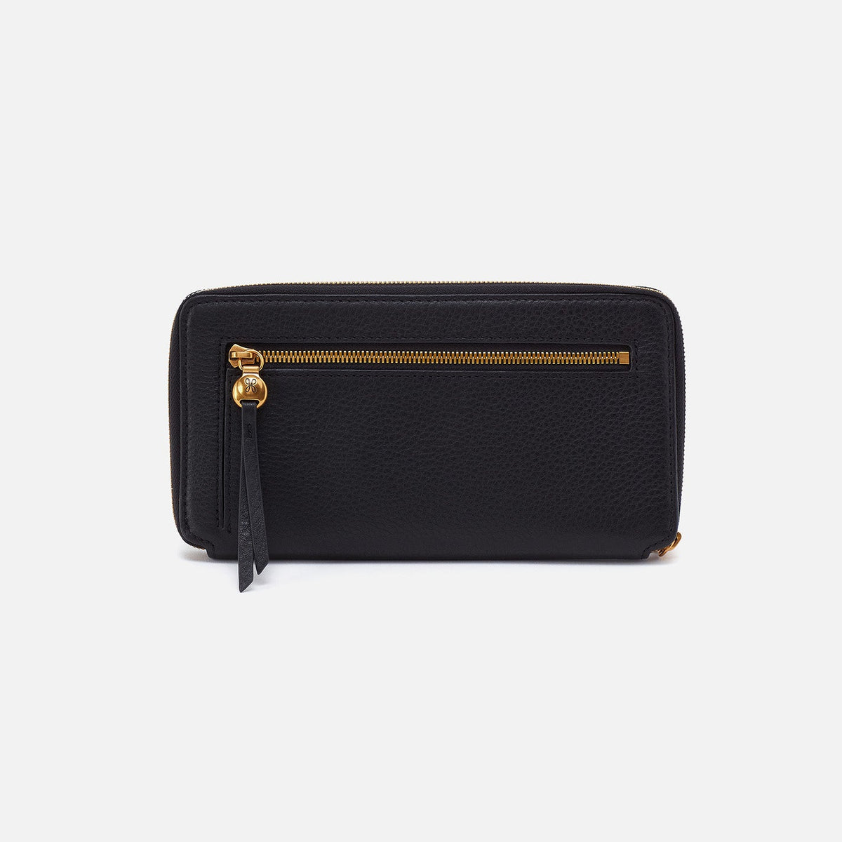 HOBO Hart Large Wallet In Pebbled Leather - Black