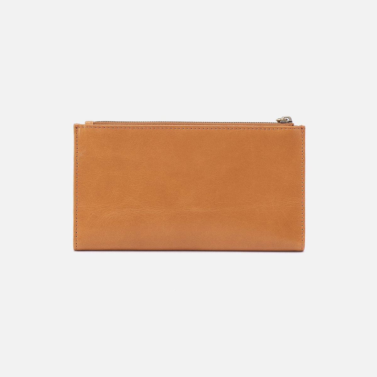 HOBO Jill Large Bifold Wallet In Polished Leather - Natural