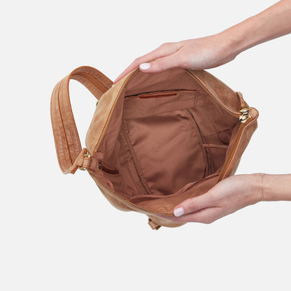 HOBO Sway Convertible Sling In Buffed Leather - Whiskey
