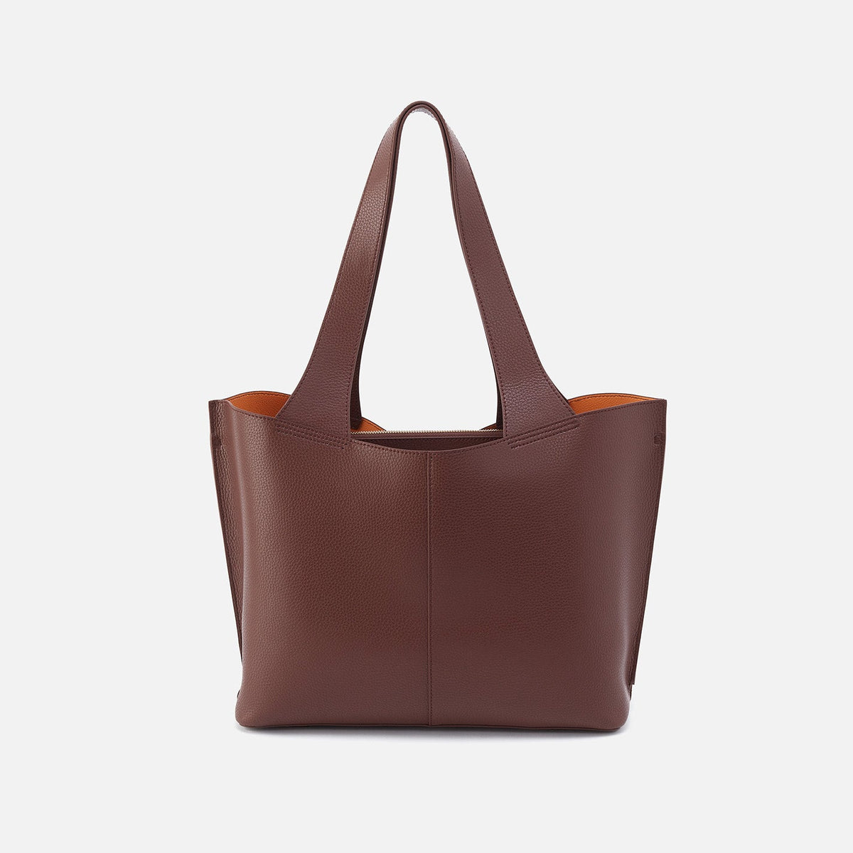 HOBO Vida Tote In Micro Pebbled Leather - Chocolate