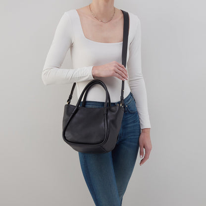 HOBO Margot Satchel in Suede - Sequoia