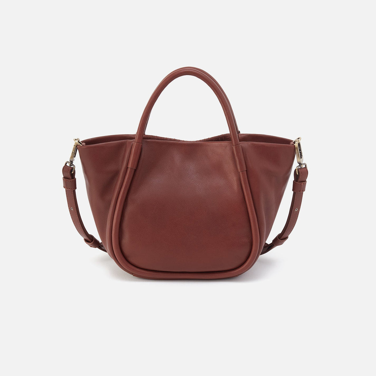 HOBO Margot Satchel in Suede - Sequoia