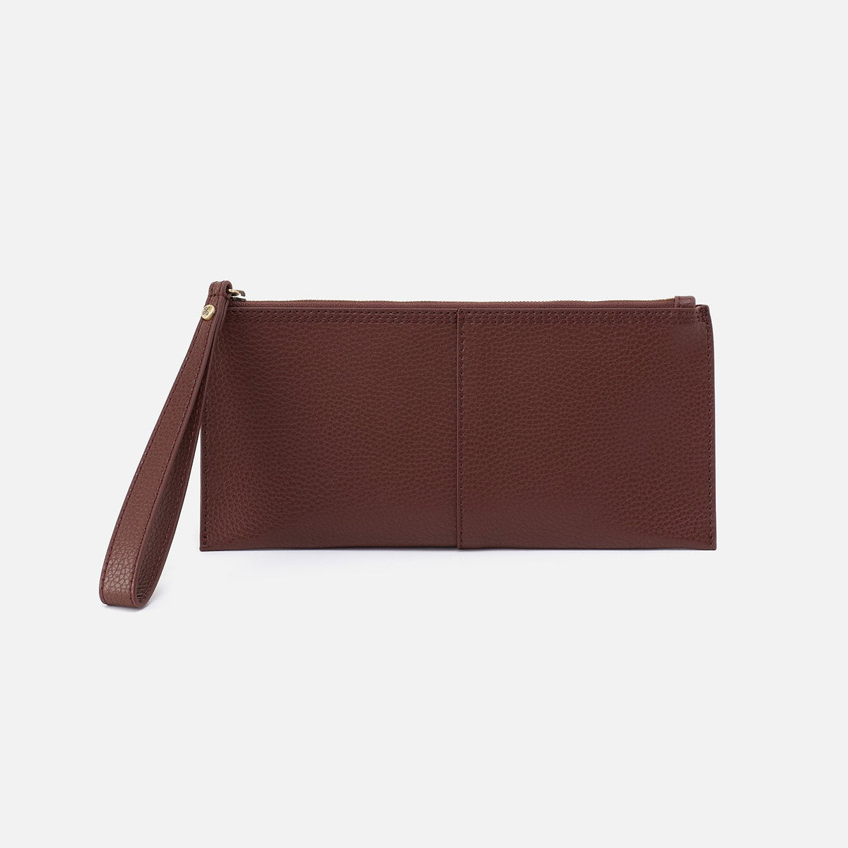 HOBO Vida Large Pouch in Micro Pebbled Leather - Chocolate