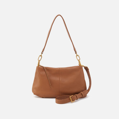 HOBO Advance Shoulder Bag In Pebbled Leather - Warm Honey