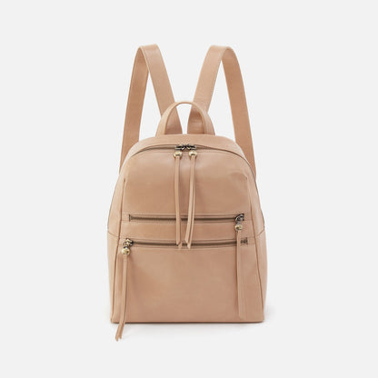 HOBO Billie Backpack In Polished Leather - Sand