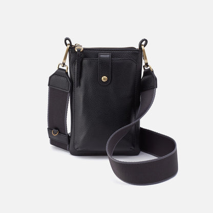 HOBO Cass Phone Crossbody In Pebbled Leather - Black