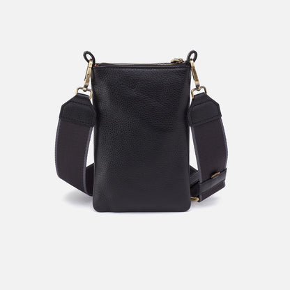 HOBO Cass Phone Crossbody In Pebbled Leather - Black