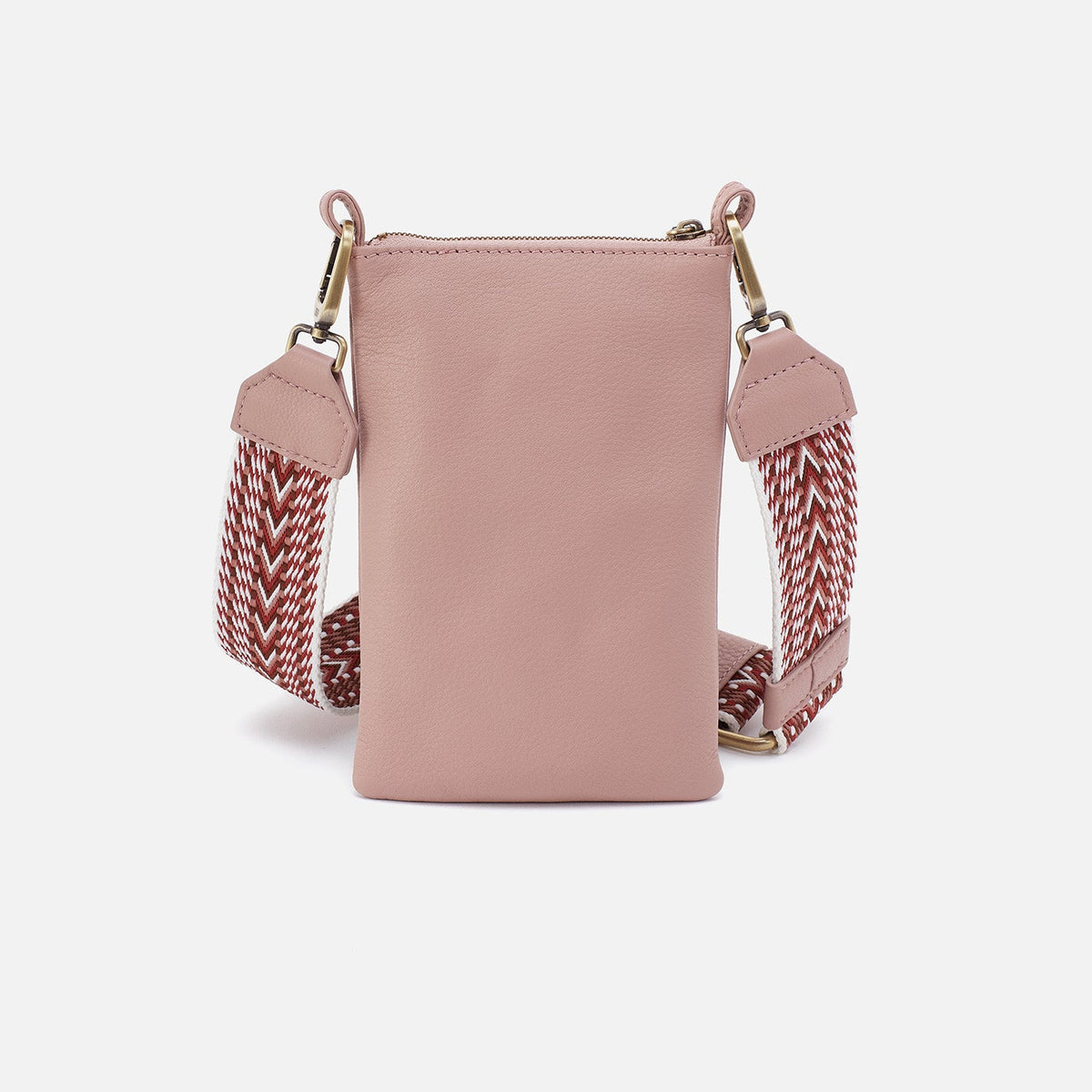 HOBO Cass Phone Crossbody In Pebbled Leather - Blush