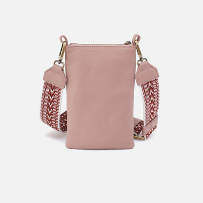 HOBO Cass Phone Crossbody In Pebbled Leather - Blush