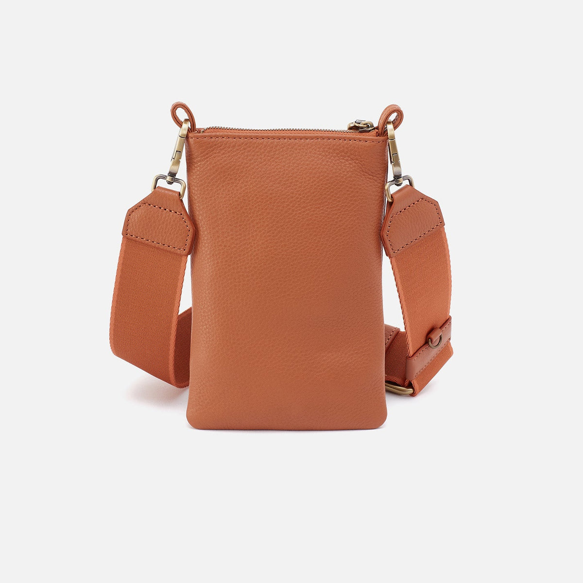 HOBO Cass Phone Crossbody In Pebbled Leather - Butterscotch
