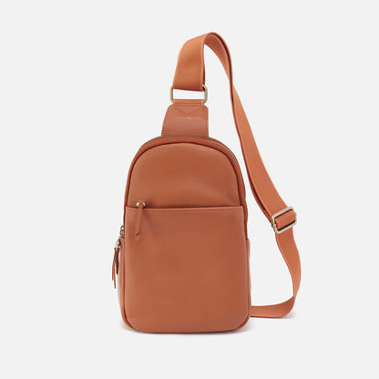 HOBO Cass Sling In Pebbled Leather - Butterscotch