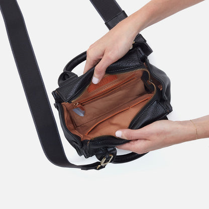 HOBO Cass Small Tote In Pebbled Leather - Black
