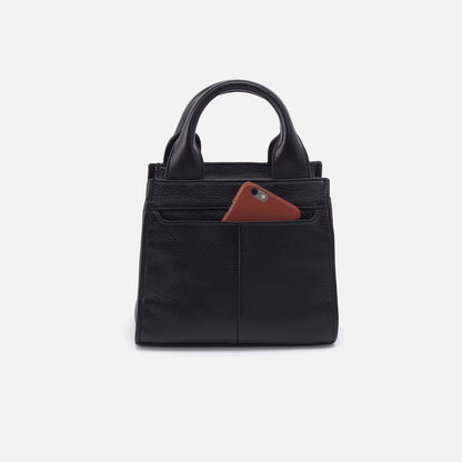 HOBO Cass Small Tote In Pebbled Leather - Black