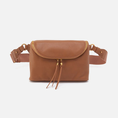 HOBO Fern Large Belt Bag In Pebbled Leather - Warm Honey