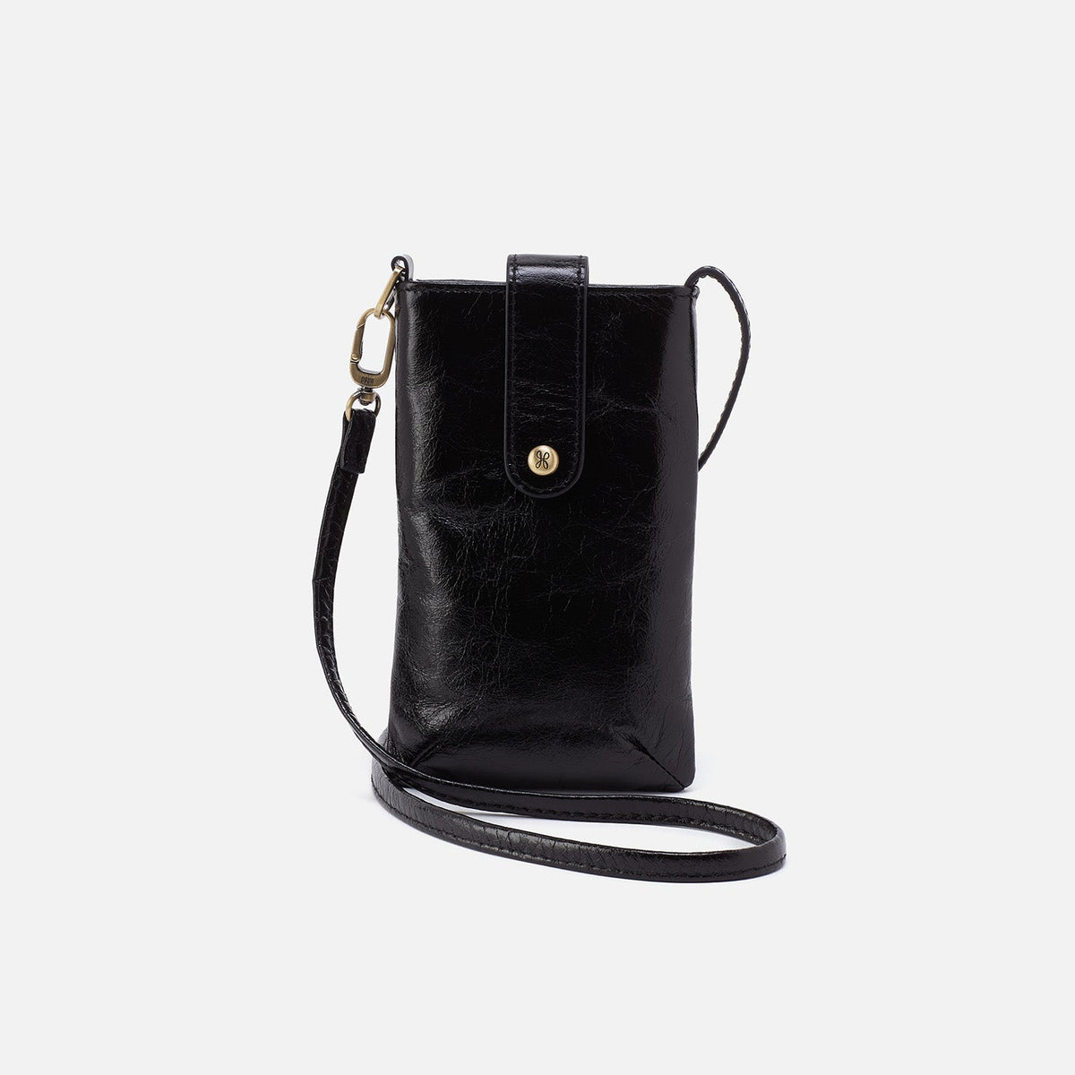 HOBO Marlo Carryall Crossbody In Polished Leather - Black