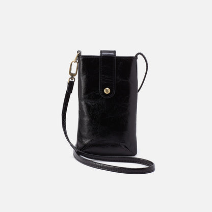 HOBO Marlo Carryall Crossbody In Polished Leather - Black