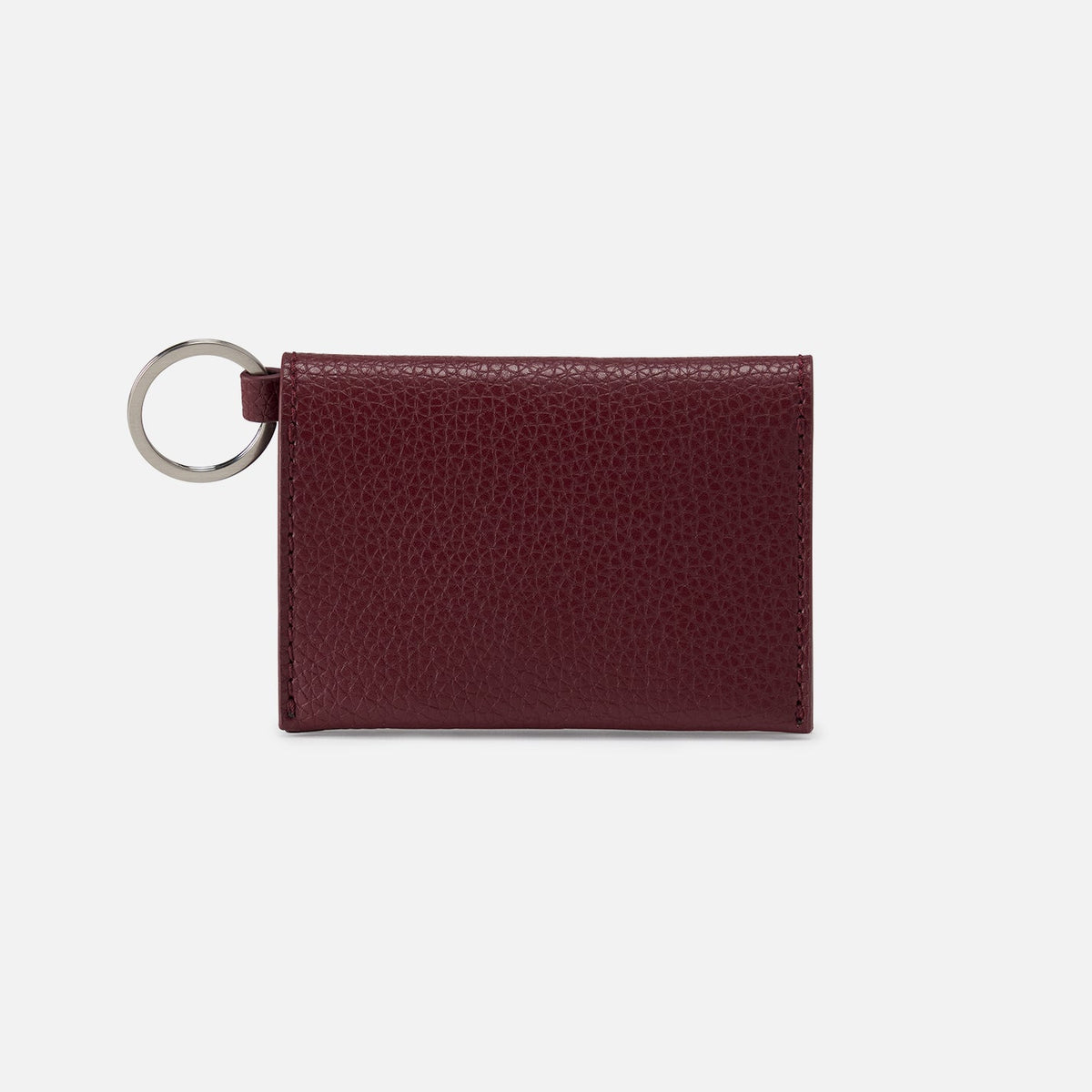 HOBO Vida Card Case In Micro Pebbled Leather - Port