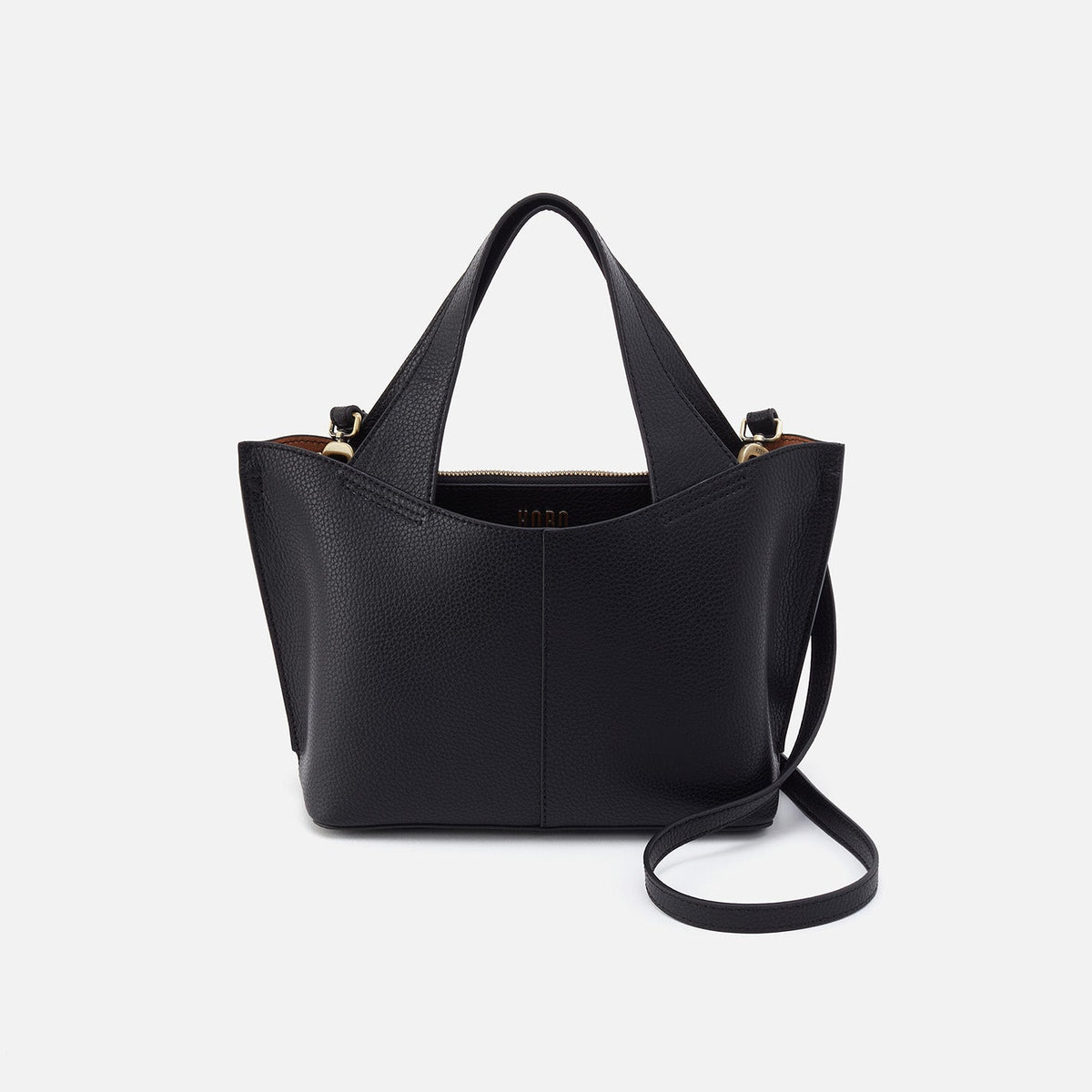 HOBO Vida Small Tote in Micro Pebbled Leather - Black