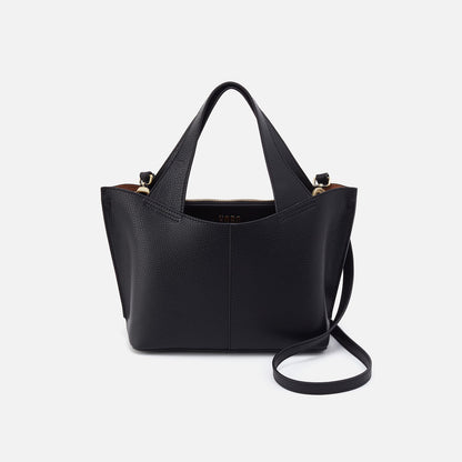 HOBO Vida Small Tote in Micro Pebbled Leather - Black