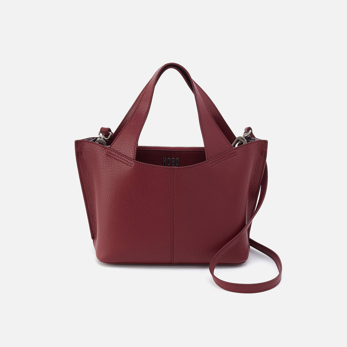 HOBO Vida Small Tote In Micro Pebbled Leather - Port