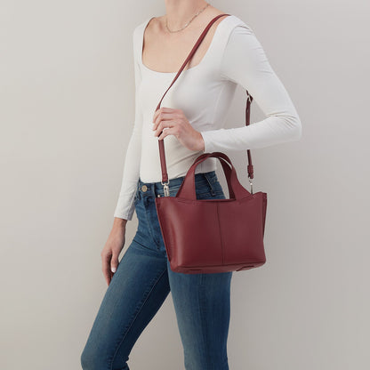 HOBO Vida Small Tote In Micro Pebbled Leather - Port