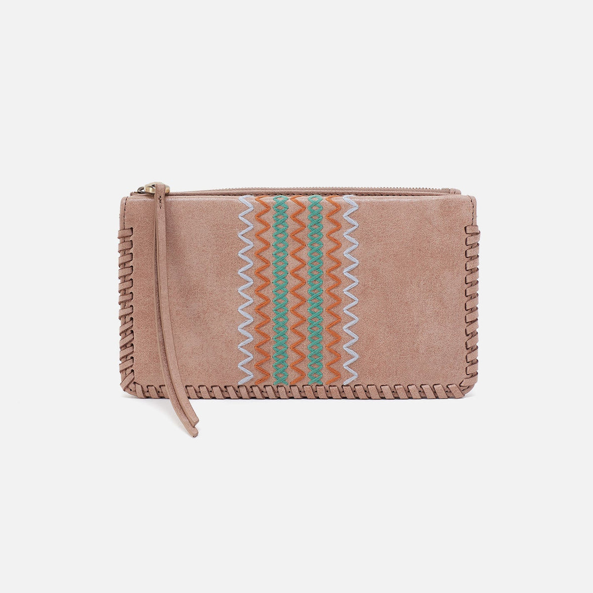 HOBO Foray Large Wallet In Buffed Leather - Hazel