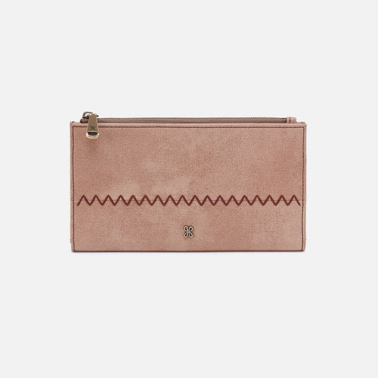 HOBO Jill Large Bifold Wallet In Buffed Leather - Hazel