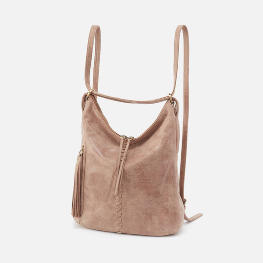 HOBO Merrin Convertible Backpack In Buffed Leather - Hazel