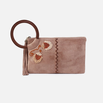 HOBO Sheila Clutch In Buffed Leather - Hazel