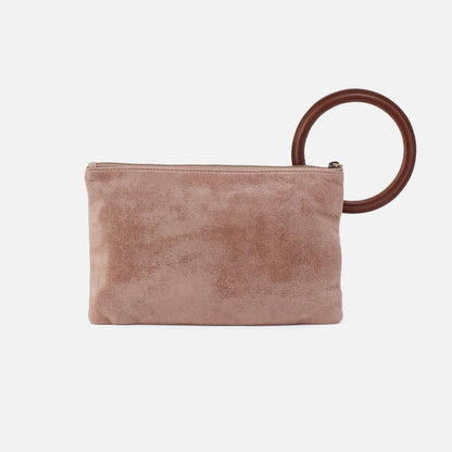 HOBO Sheila Clutch In Buffed Leather - Hazel