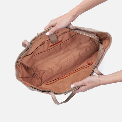 HOBO Sheila East-West Tote In Buffed Leather - Hazel